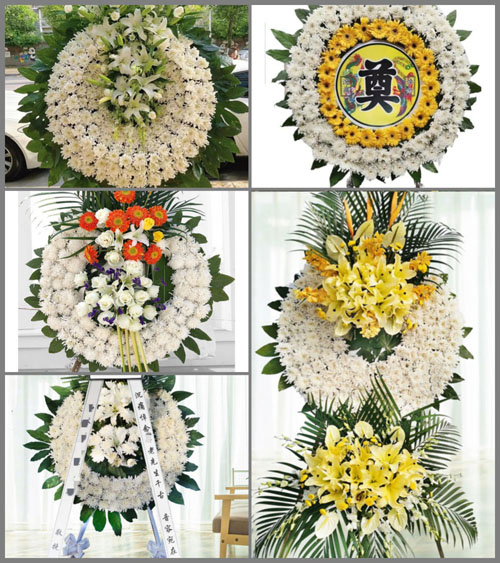 上海奉贤区南桥镇六墩村花圈速递