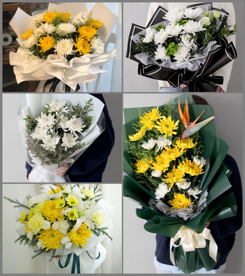 上海奉贤区南桥镇六墩村白事花束代送